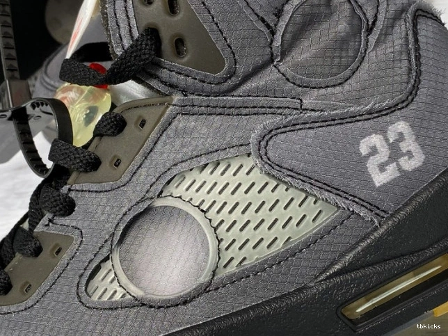 Rep TB Air 5 Off-White CT8480-001 x Jordan Black 0822